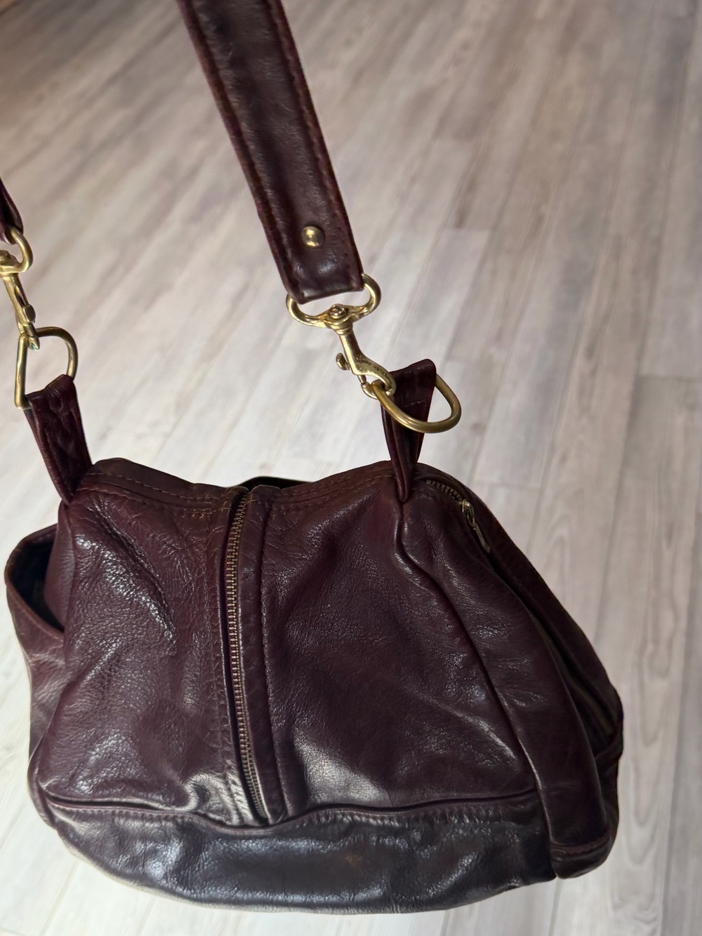 Artisan, genuine, leather bag purchased at craft fair handmade - Picture 4 of 16